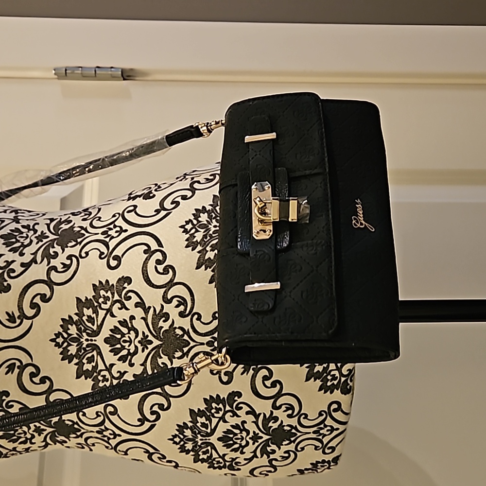 Guess Crossbody Purse Black Wallet